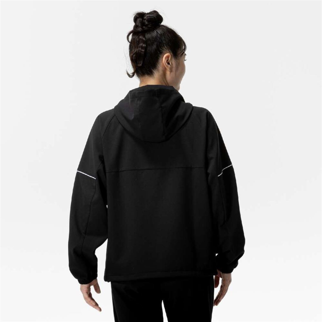 ストレッチクロスフーディ ブラック XL