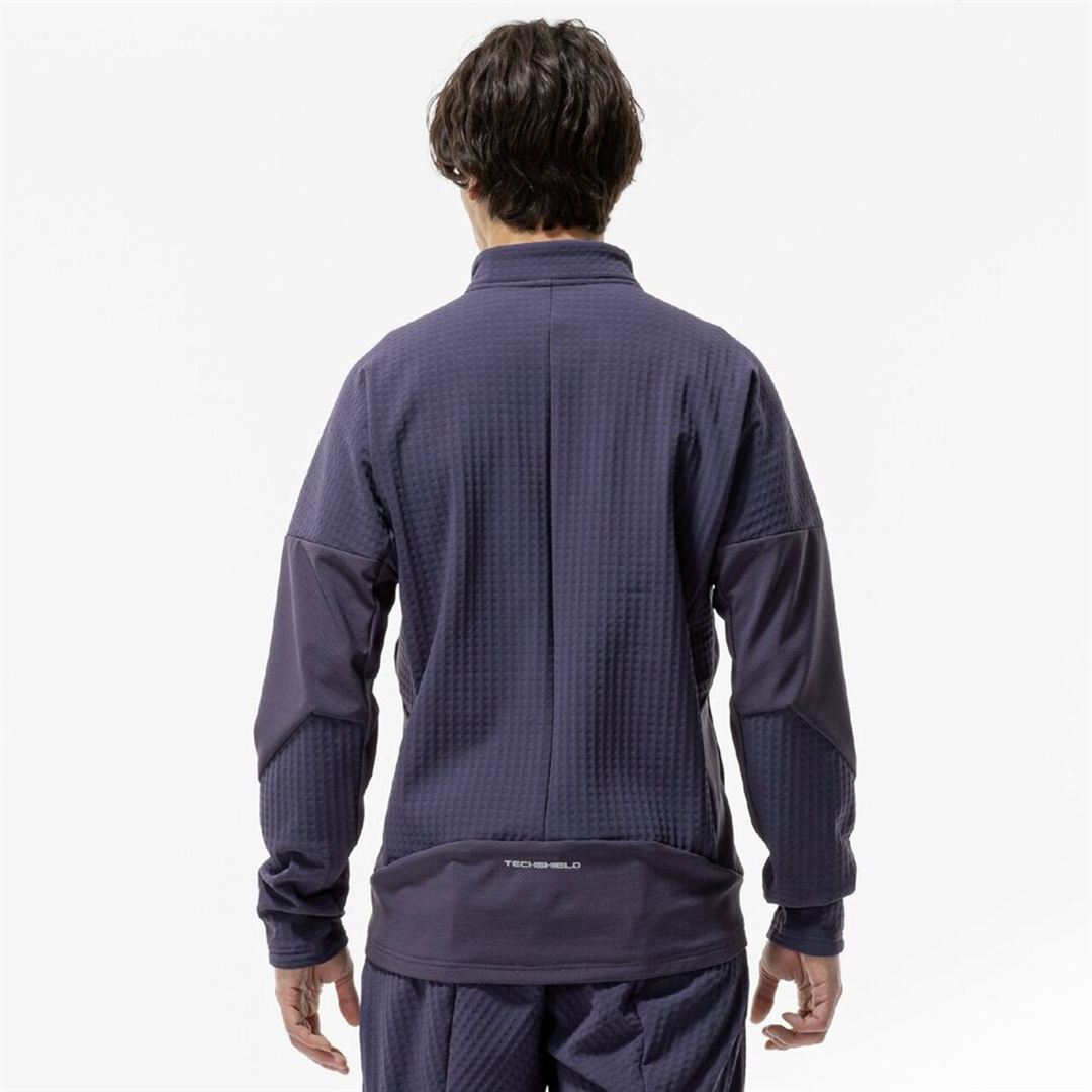【ストレッチ／防風】テックシールドハイブリッドジャケット ライトネイビー XS