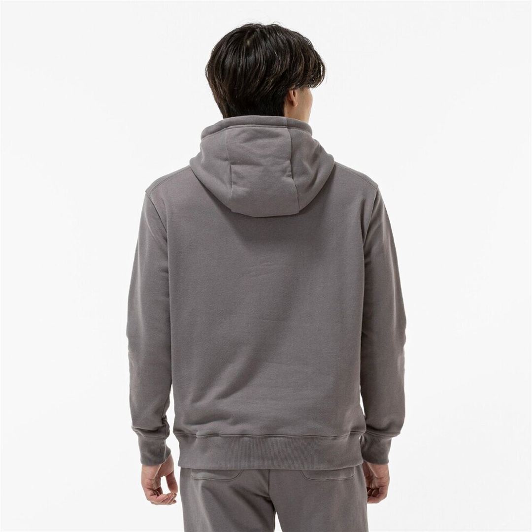 THE MZ SWEAT ワンポイントロゴスウェットフーディ チャコール XL