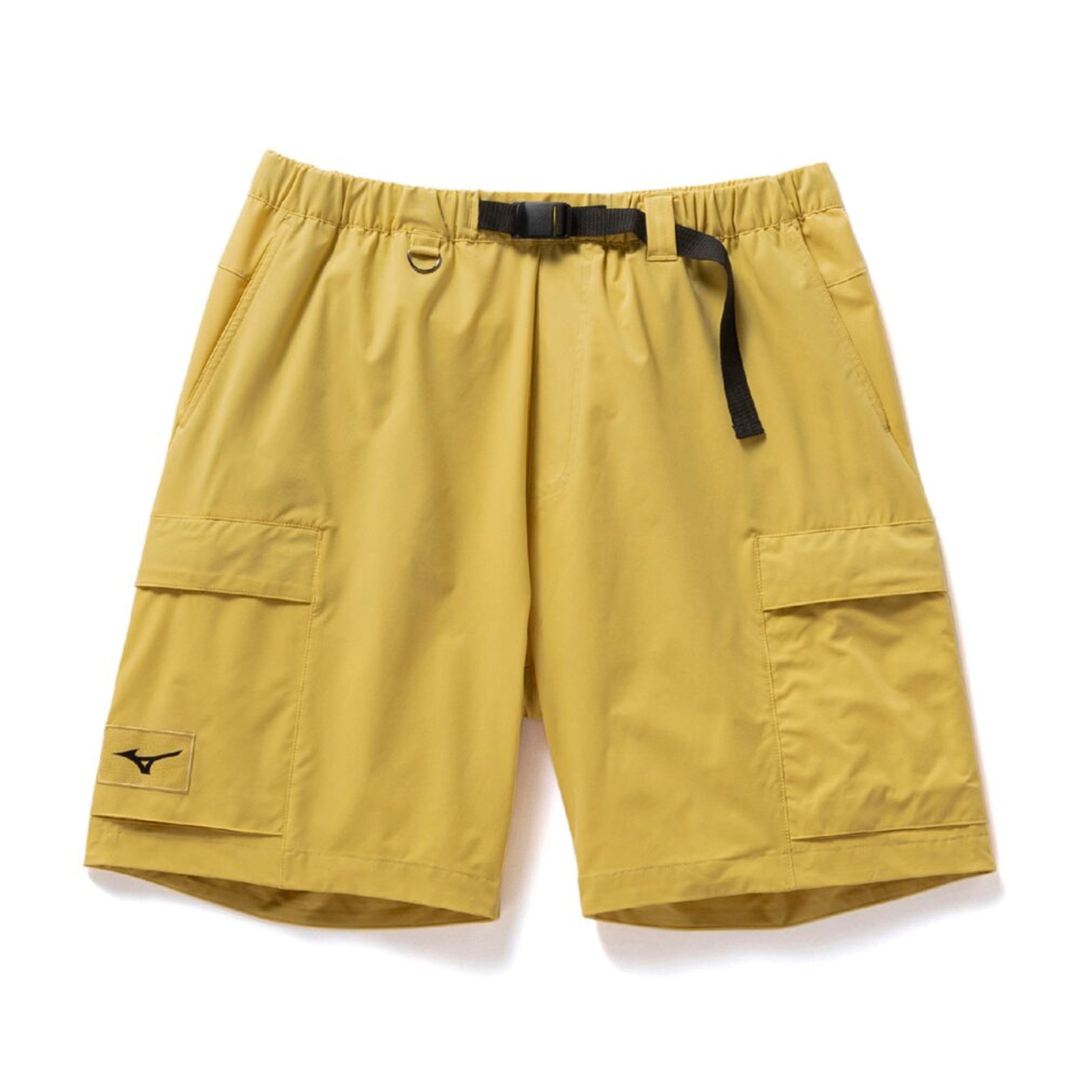 ルーズフィットストレッチハーフパンツ ミステッドイエロー XS