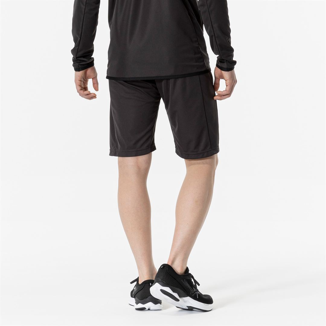 ライトニットハーフパンツ チャコールグレー XS