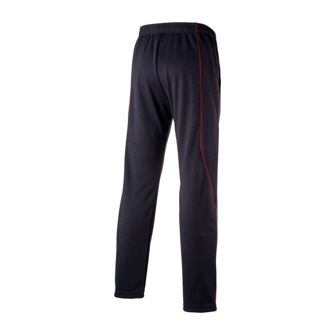 ウォームアップパンツ ブラック×チャイニーズレッド XS