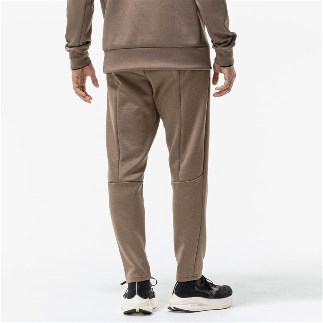 ストレッチスウェットスリムパンツ キャメル杢 XS