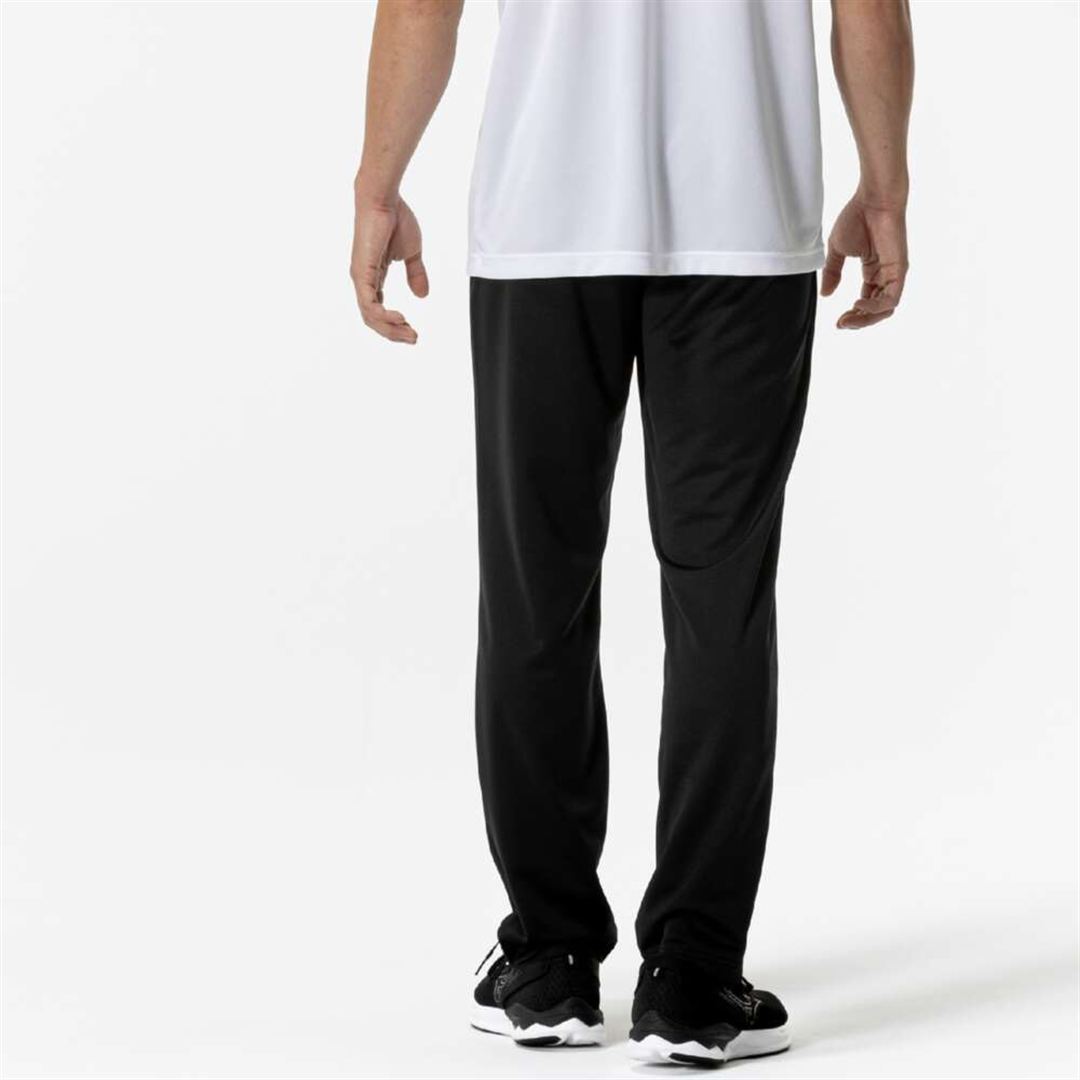 ナビドライニットロングパンツ ブラック×シルバー XL