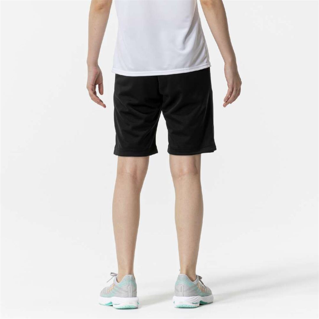 ナビドライニットハーフパンツ ブラック×マゼンダ XL