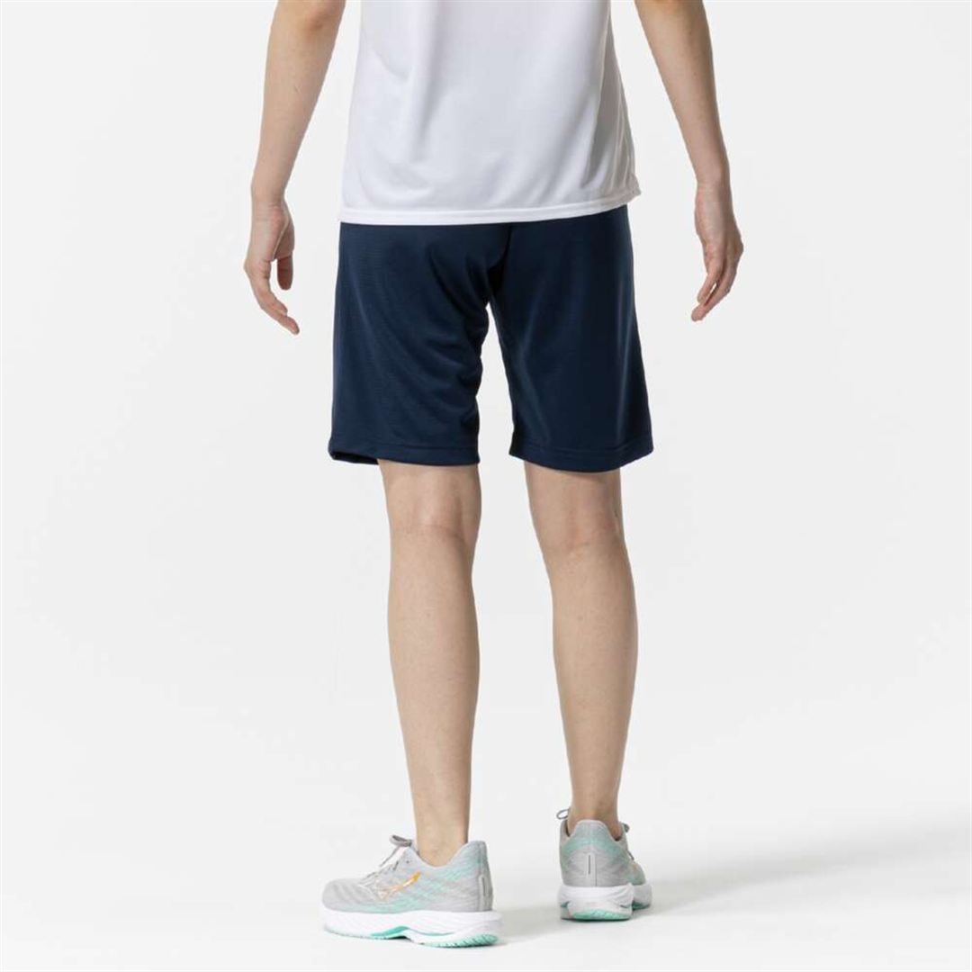 ナビドライニットハーフパンツ ドレスネイビー×ブルー S