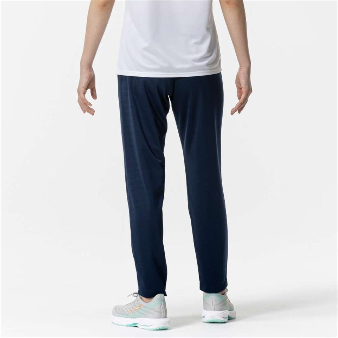 ナビドライ ニットロングパンツ ドレスネイビー×ブルー XL