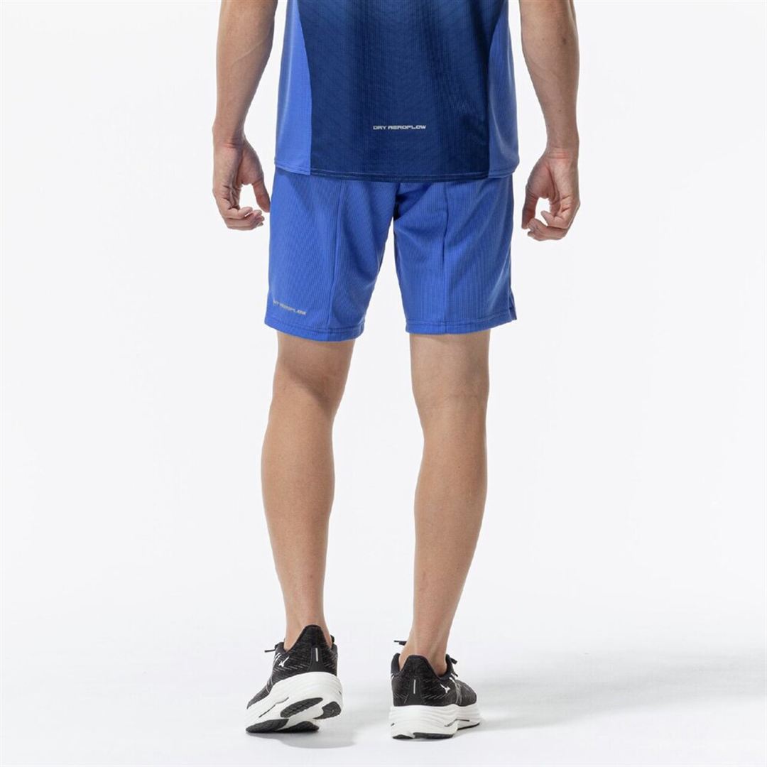 【汗処理／通気】ドライエアロフローハーフパンツ ダズリングブルー XL