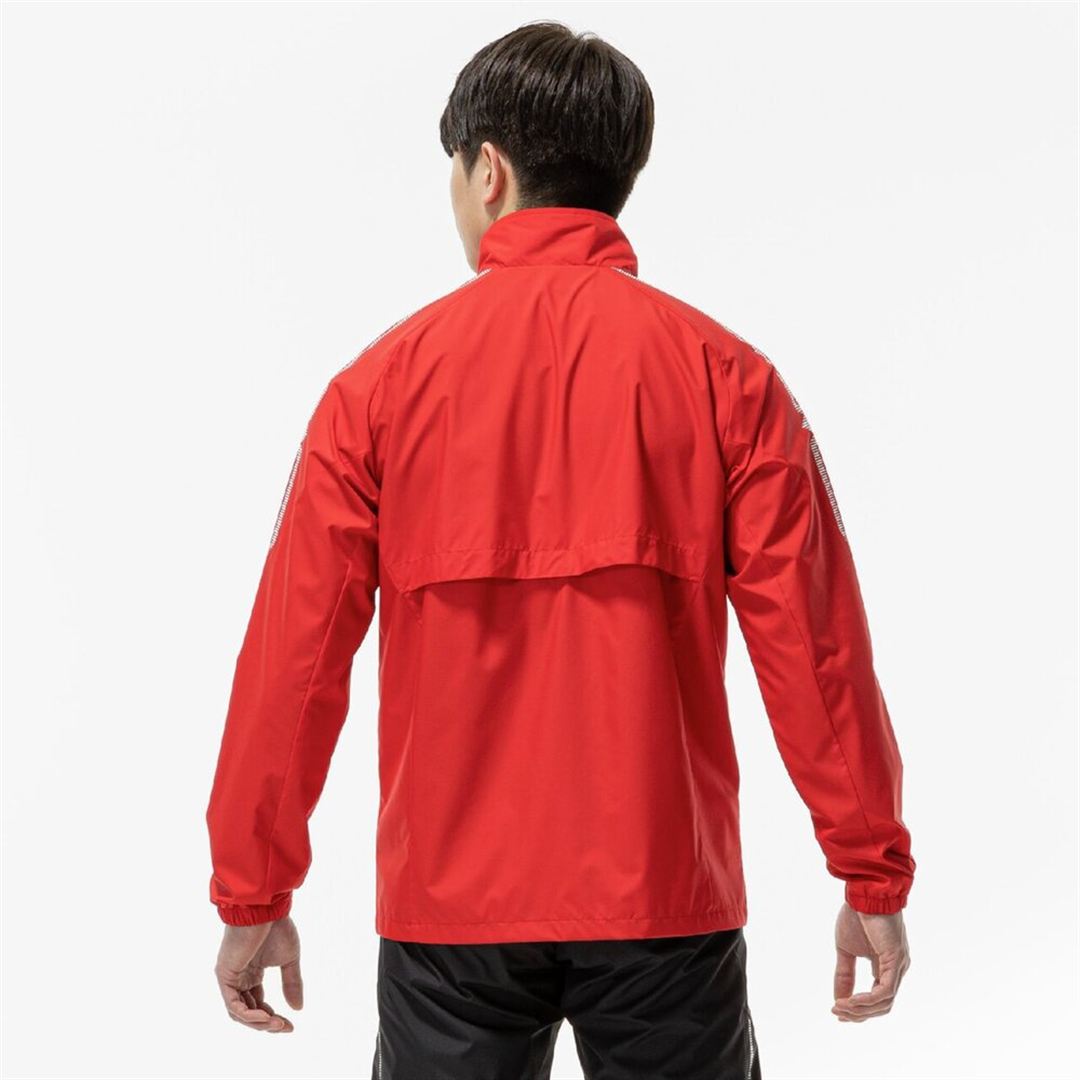 MCライン ウィンドブレーカージャケット チャイニーズレッド×ブラック XS