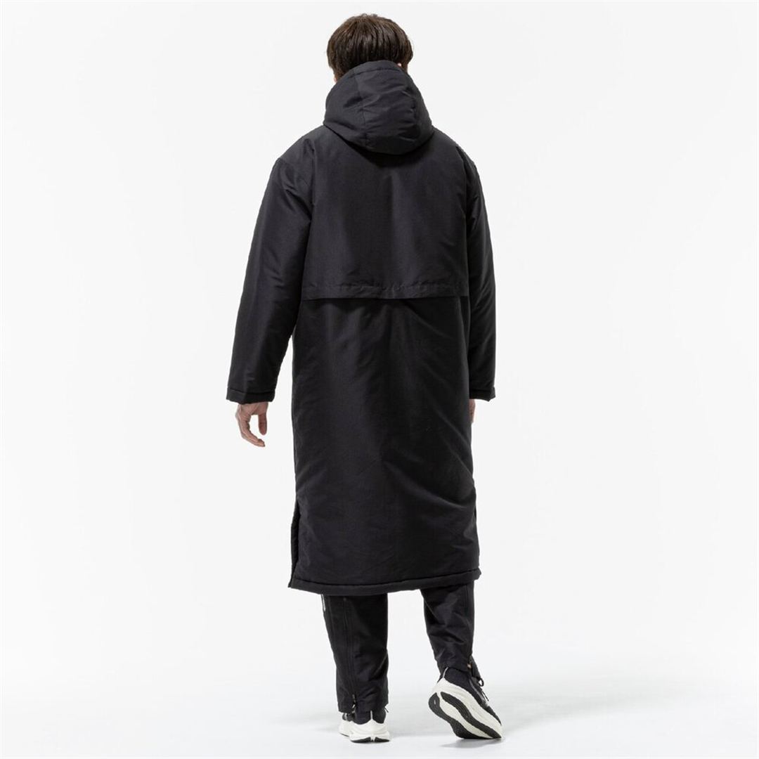 【吸湿発熱】ブレスサーモ中綿ロングコート ブラック XL