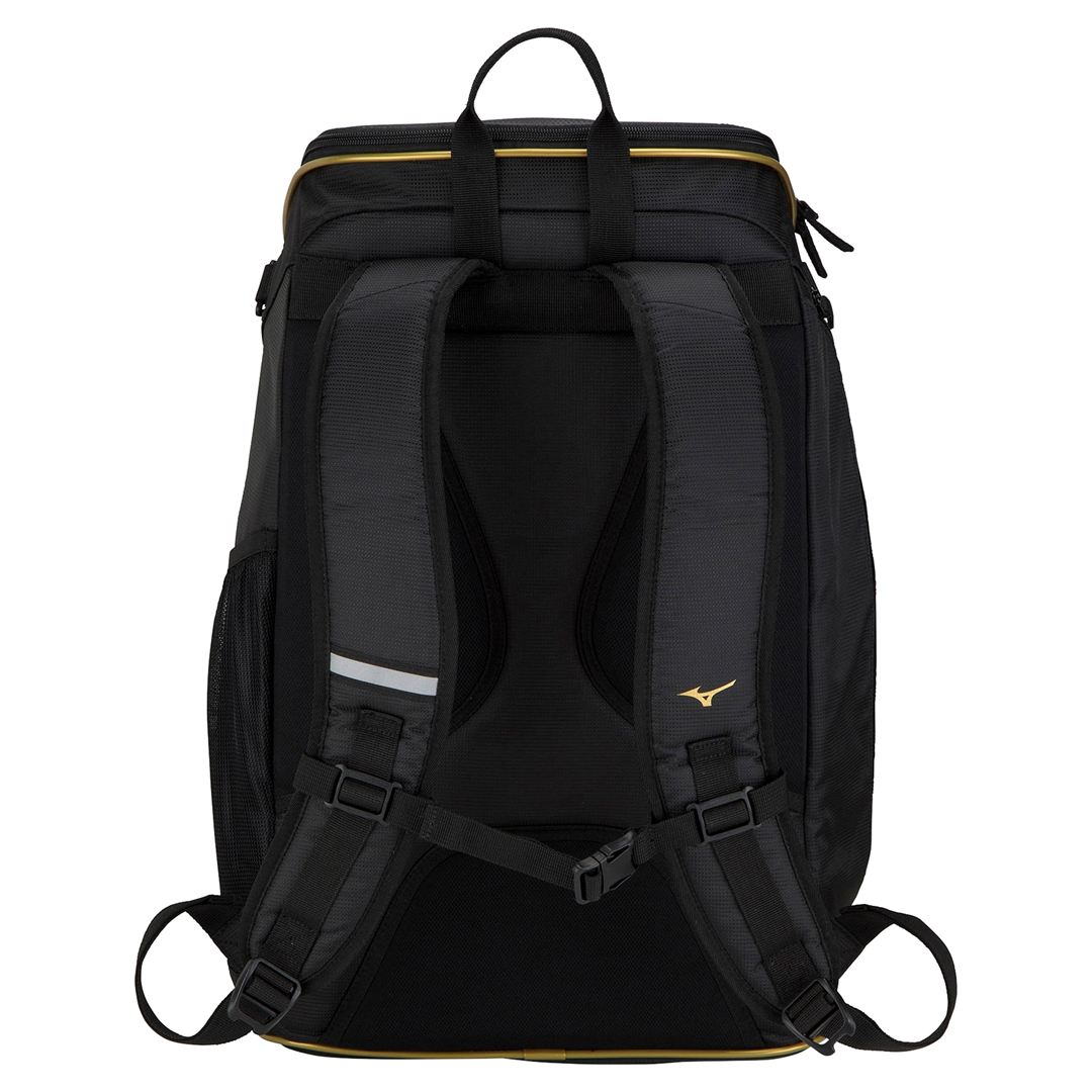 チームバックパック PCポケット付き(40L) ブラックｘゴールド