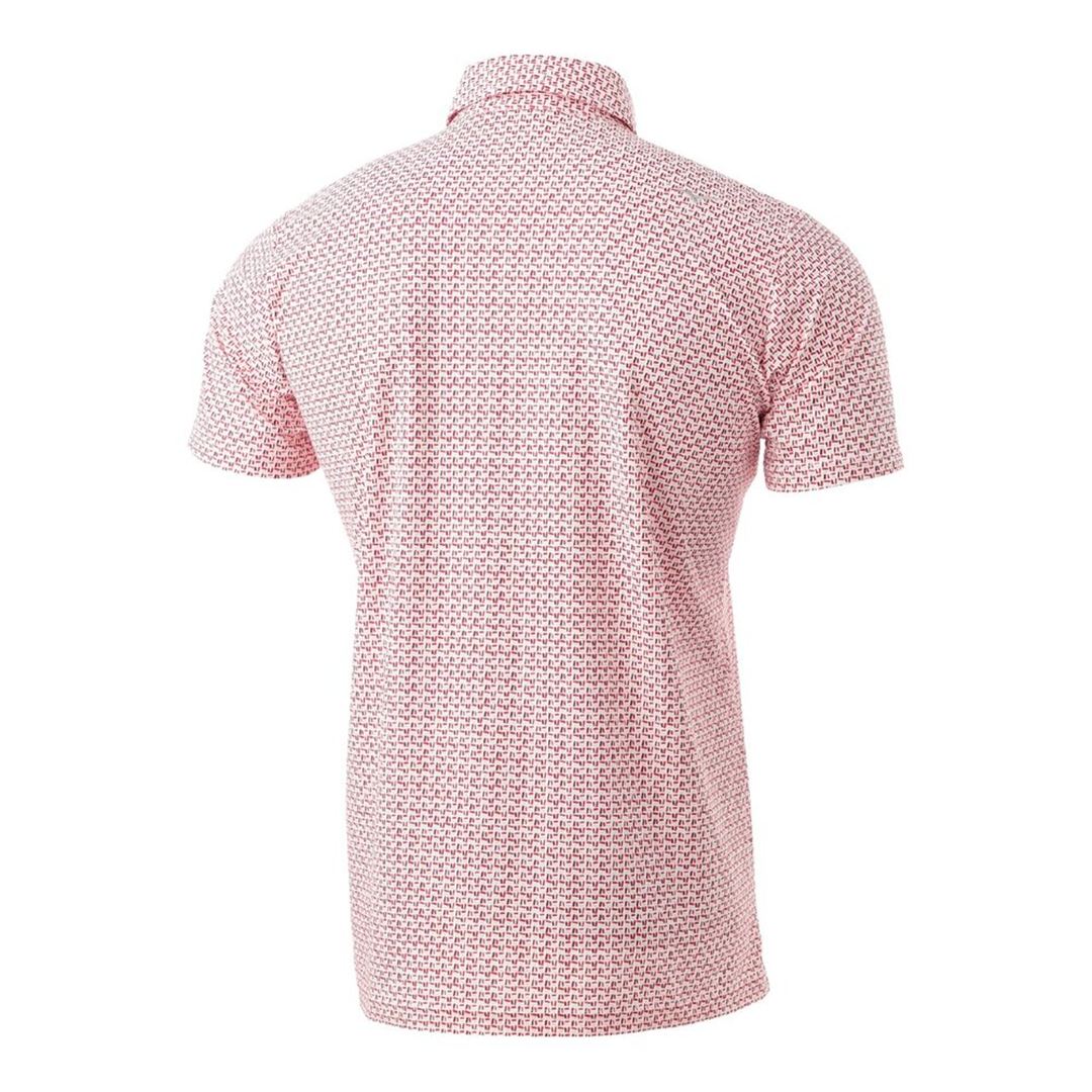 MIZUNOコンフェッティ柄半袖シャツ レッド M