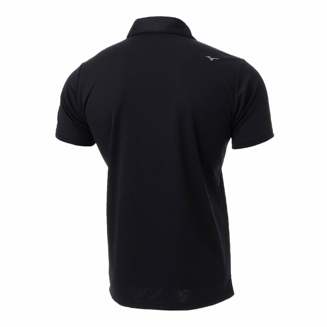MIZUNOモノグラムジャカード半袖シャツ ネイビー XL