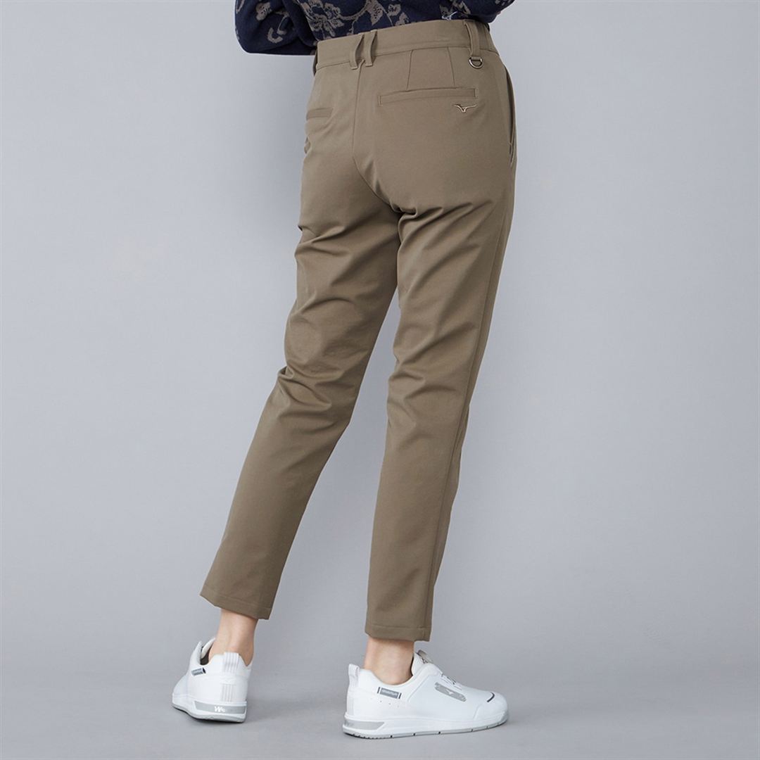 【MGFコレクション】パウダージャージーピンタックロングパンツ モカ M