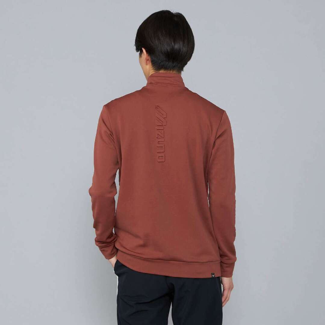 【吸湿発熱】ブレスサーモロングスリーブハイネックシャツ ブリックレッド XL