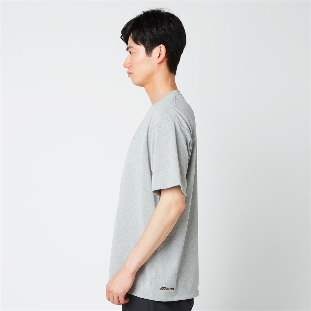 【ミズノ直営限定】モノグラムM Tシャツ グレー杢 XL