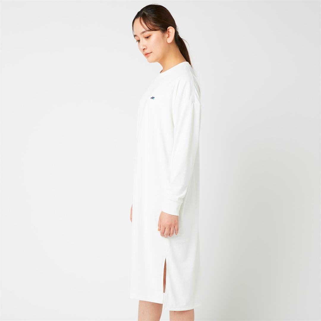 【ミズノ直営限定】モノグラムM Tシャツワンピース ホワイト S