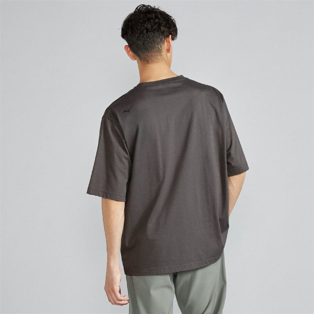 【ミズノ直営限定】モノグラムM5分袖Tシャツ アッシュグレー S