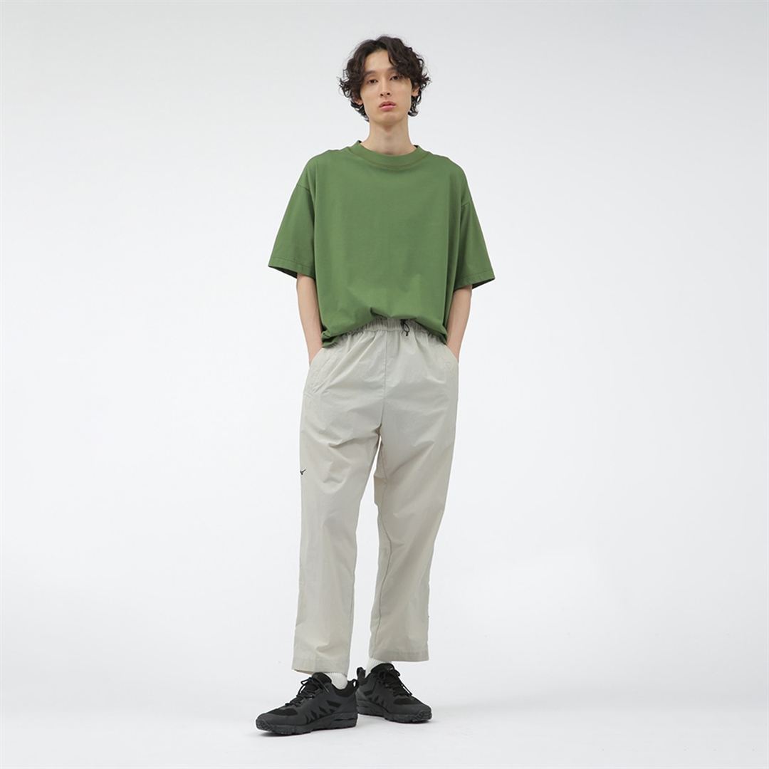 【MARGARET HOWELL】コットンポリエステルワイドTシャツ グリーン M