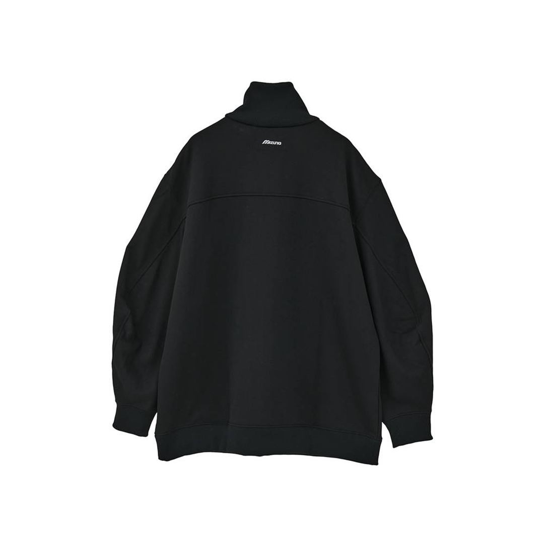 【CLANE】POLYSPAN HALF ZIP SWEATSHIRT ブラック 1