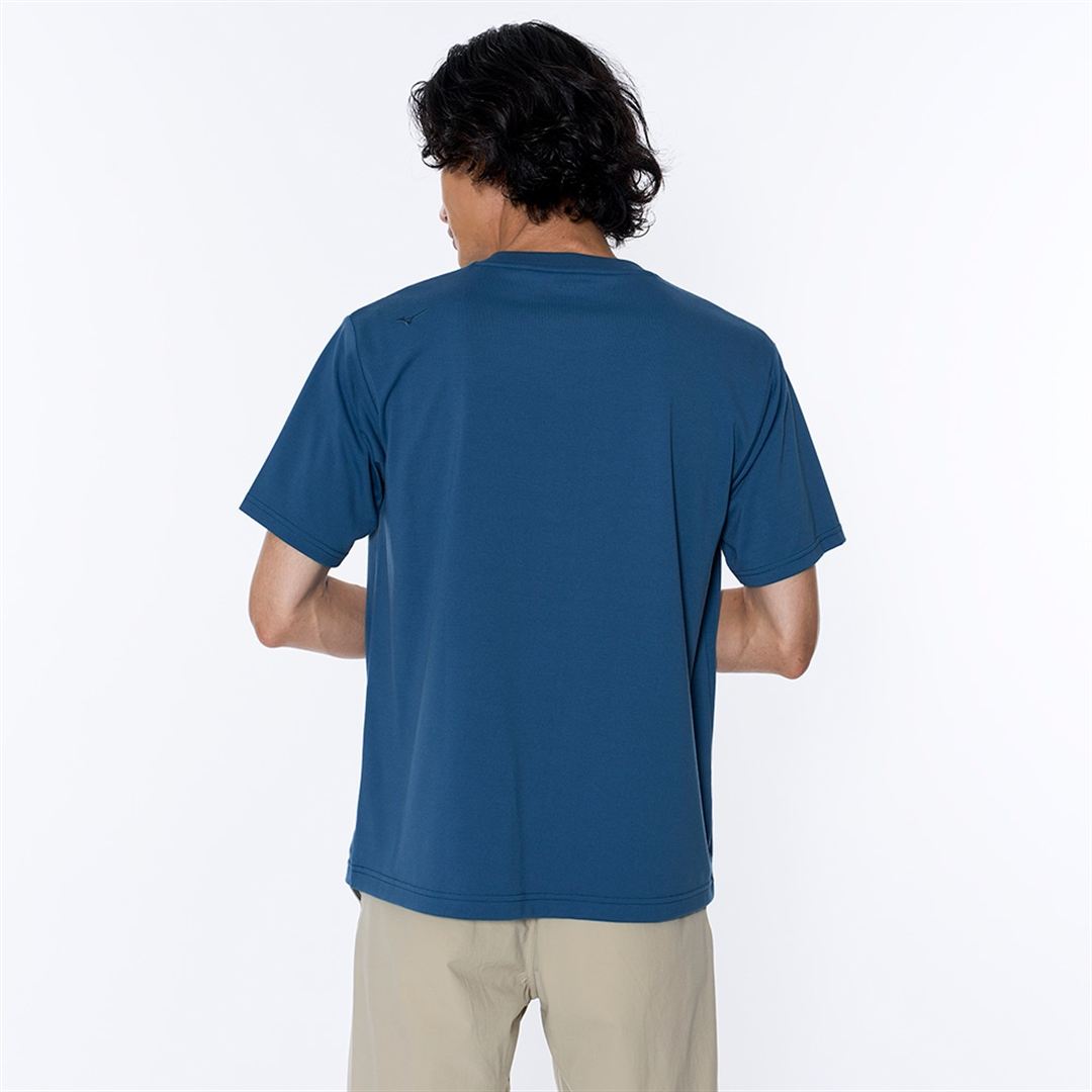 リサイクルポリグラフィックプリントTシャツ ティールブルー M