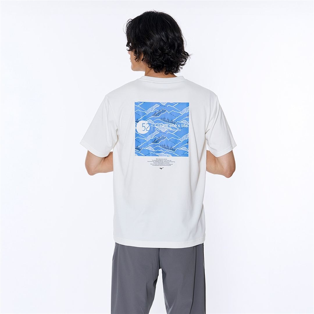 リサイクルポリグラフィックプリントTシャツ マシュマロホワイト M