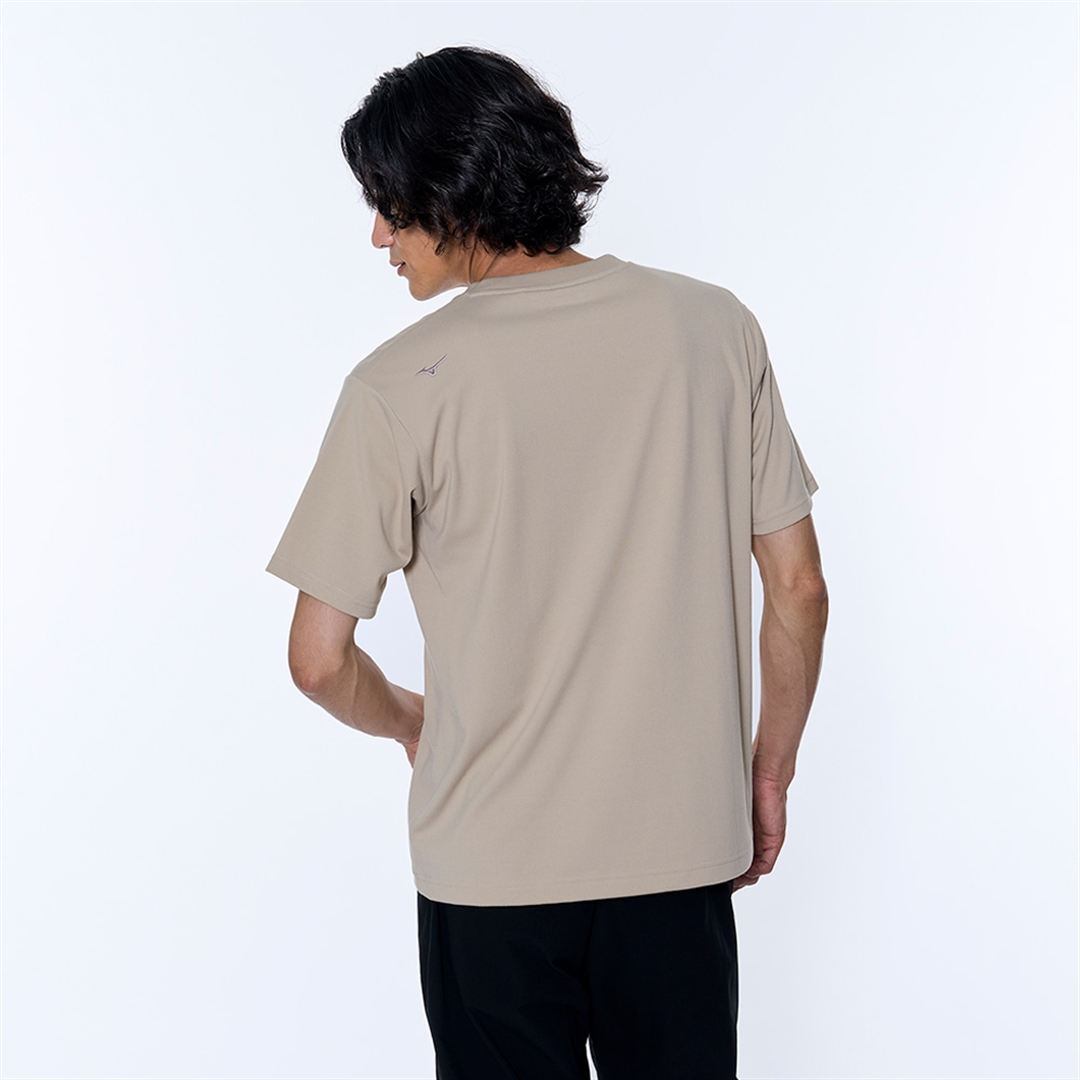 リサイクルポリグラフィックプリントTシャツ オックスフォードベ-ジュ M