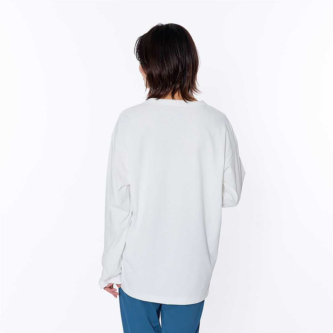 スパンポリロングスリーブポケットTシャツ スノーホワイト XS