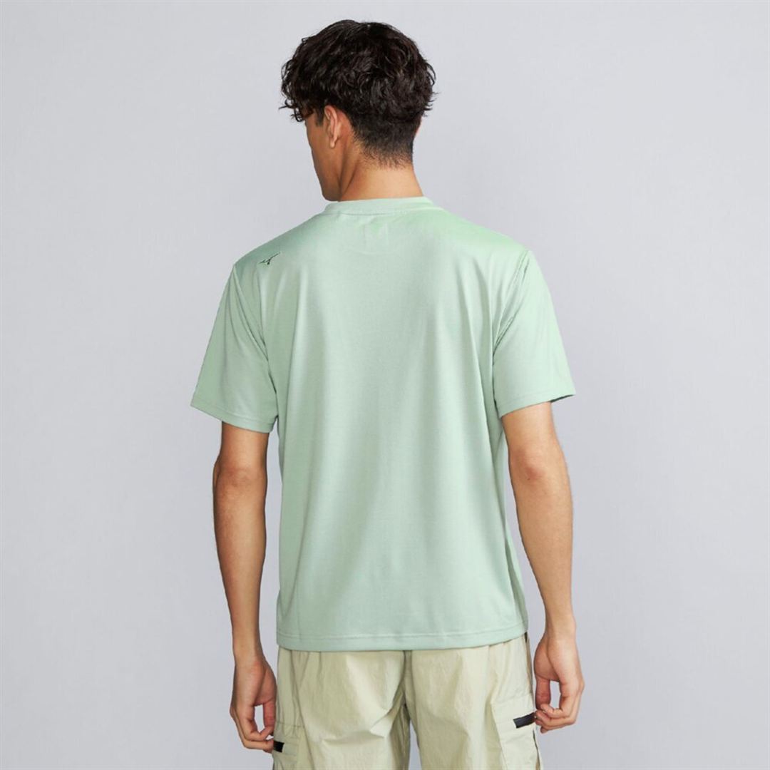 リサイクルポリエステルグラフィックTシャツ アイスバーググリーン M
