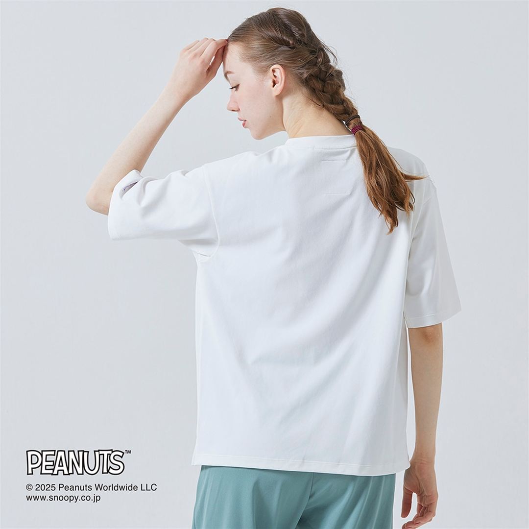 【PEANUTS】アンチスウェット Tシャツ マシュマロホワイト XS