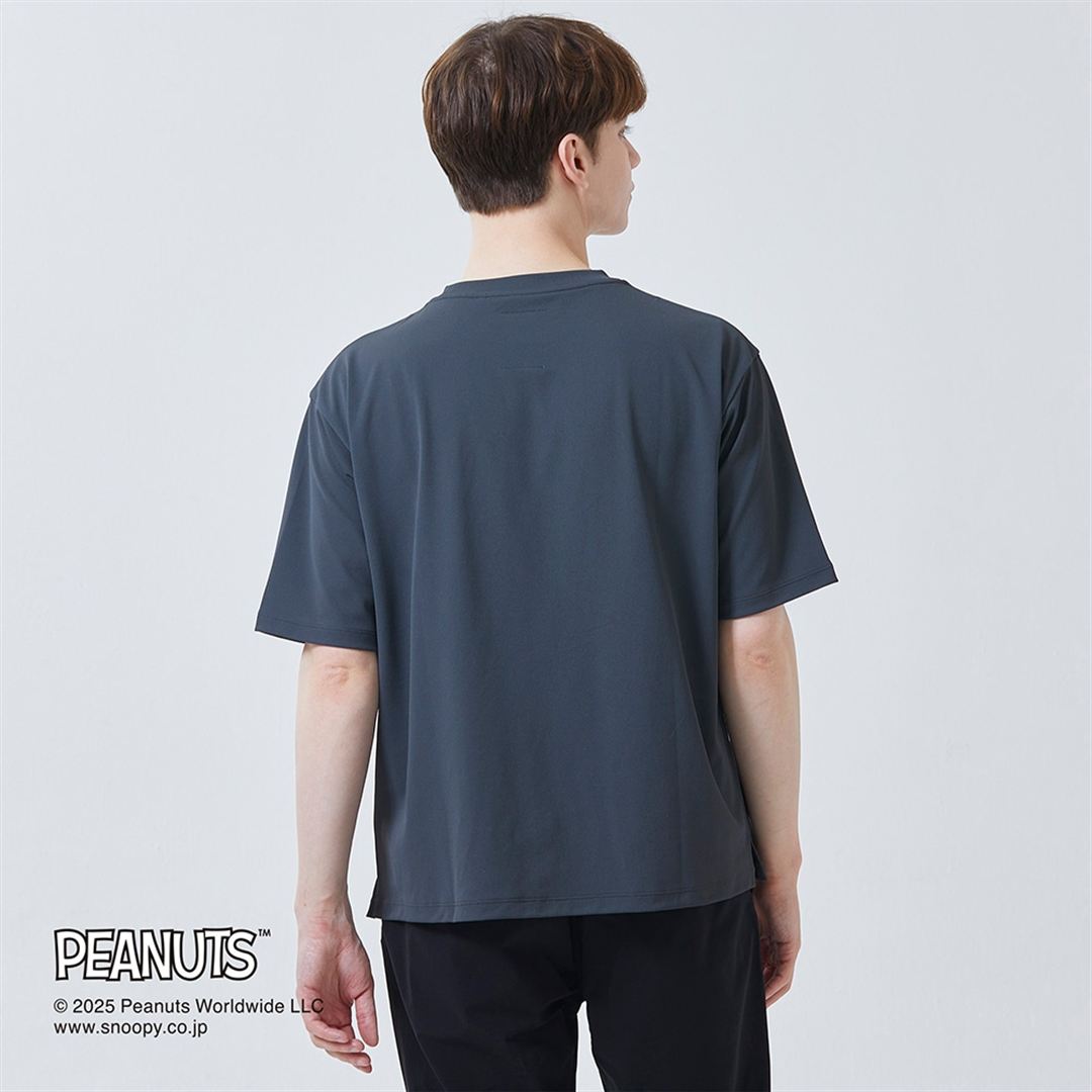 【PEANUTS】アンチスウェット Tシャツ アッシュブラック XS