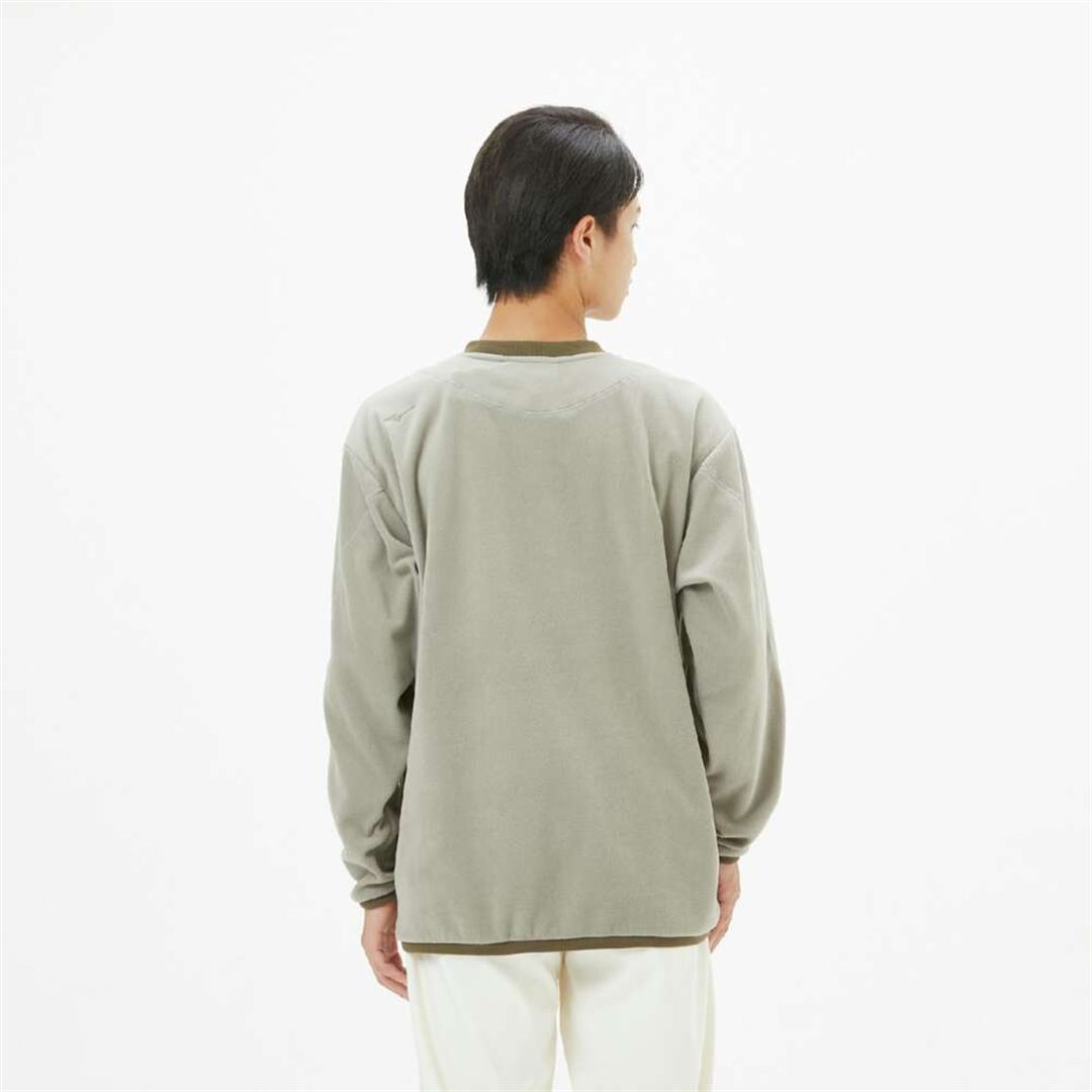 POLARTECクルーネックシャツ マッシュルームグレー M