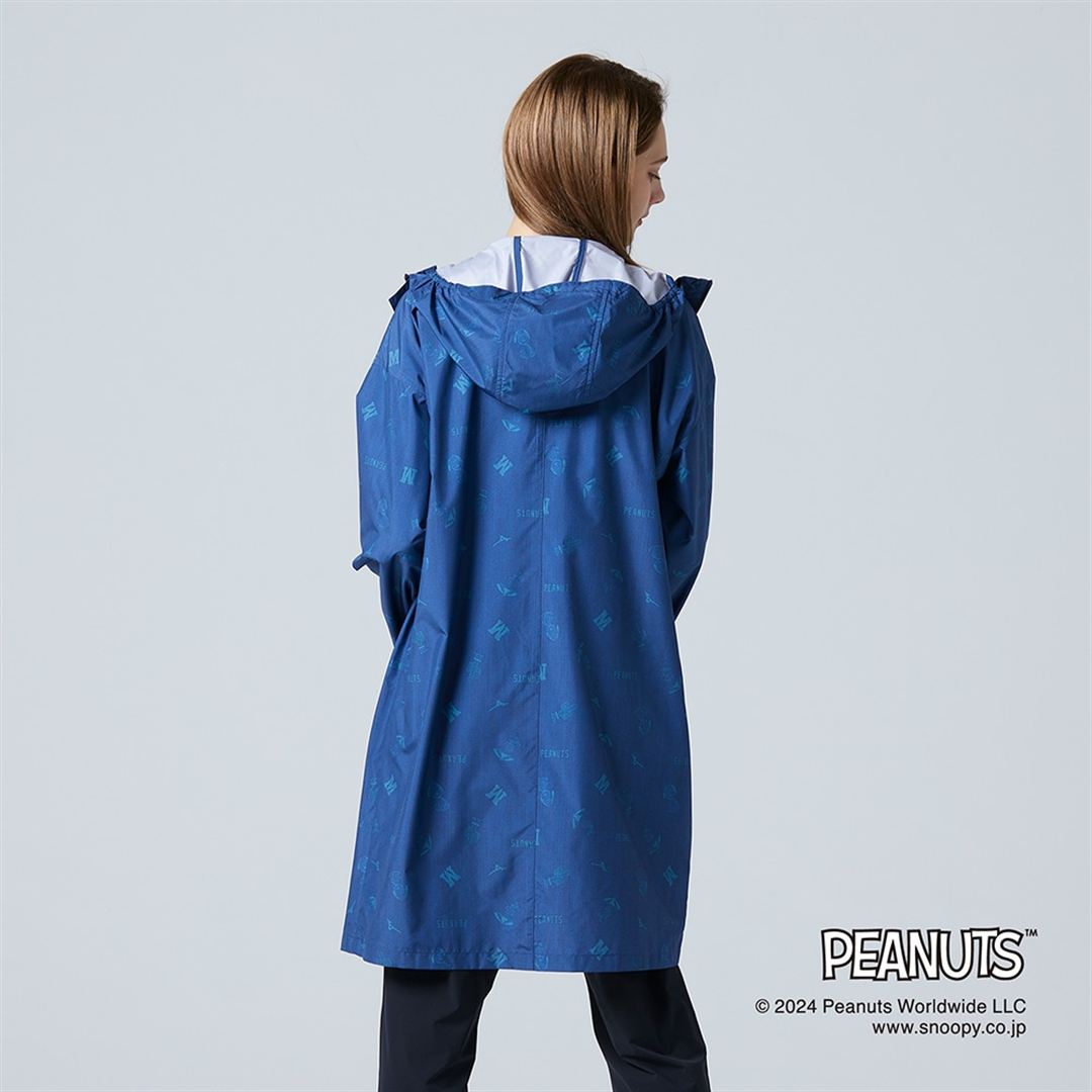 【PEANUTS】Compactウォーターリパレントコート ダークブルー M