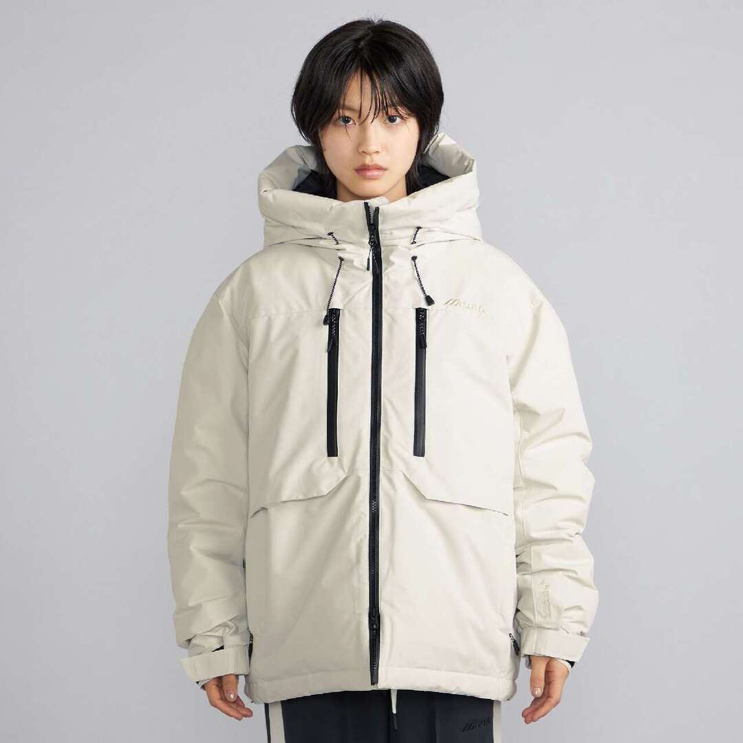 【吸湿発熱】WINDSTOPPER ダウラギリライトダウンジャケット ライトベージュ XL