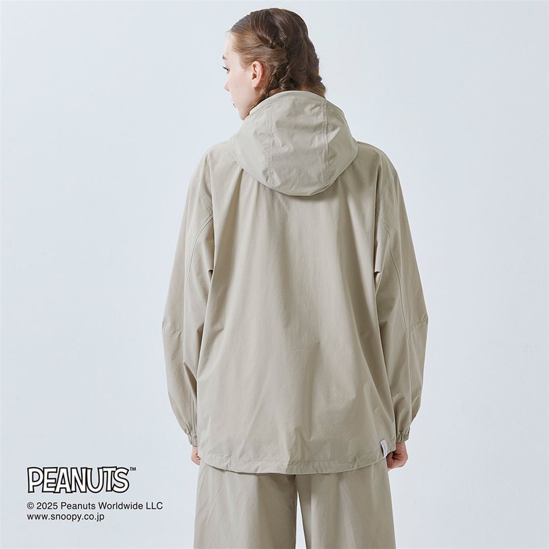 【PEANUTS】ウォーターリパレントストレッチアノラックジャケット トレンチベージュ XS