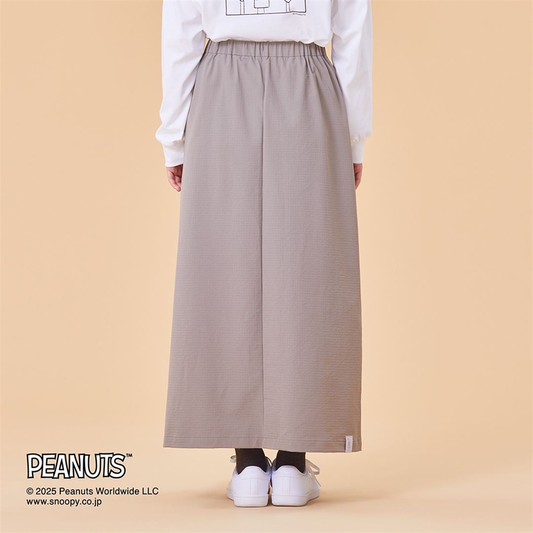【PEANUTS】ストレッチナイロンスカート ティンバーウルフ S
