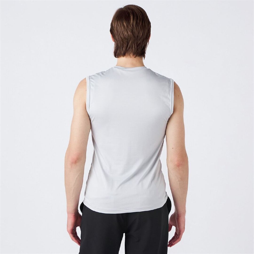 【抗菌防臭／防汚】ミズノプレミア365インナー ピュアハイパー Vネックノースリーブシャツ ベイパーシルバー M