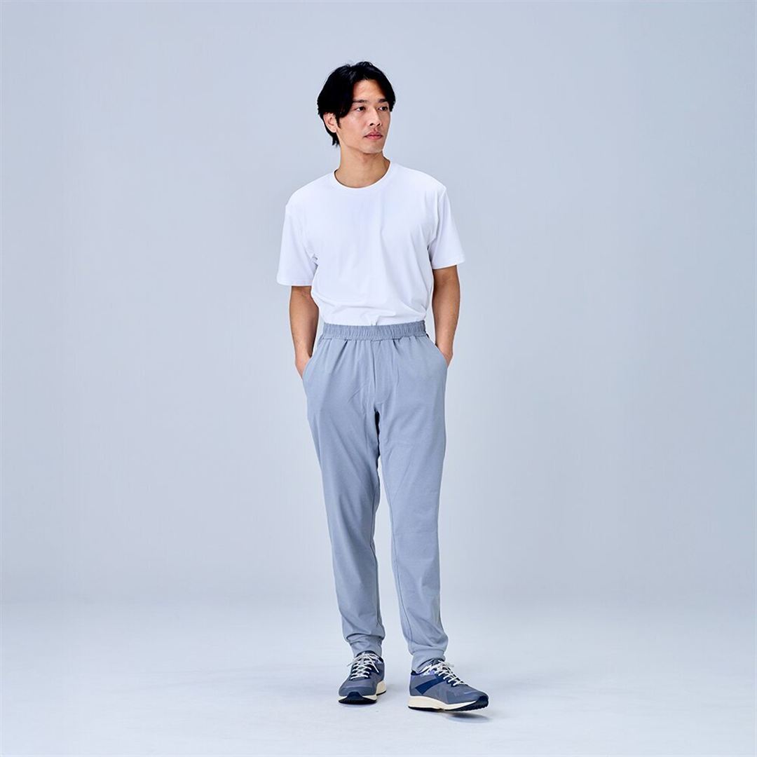 ハイストレッチ ジョガーパンツ グレー XL