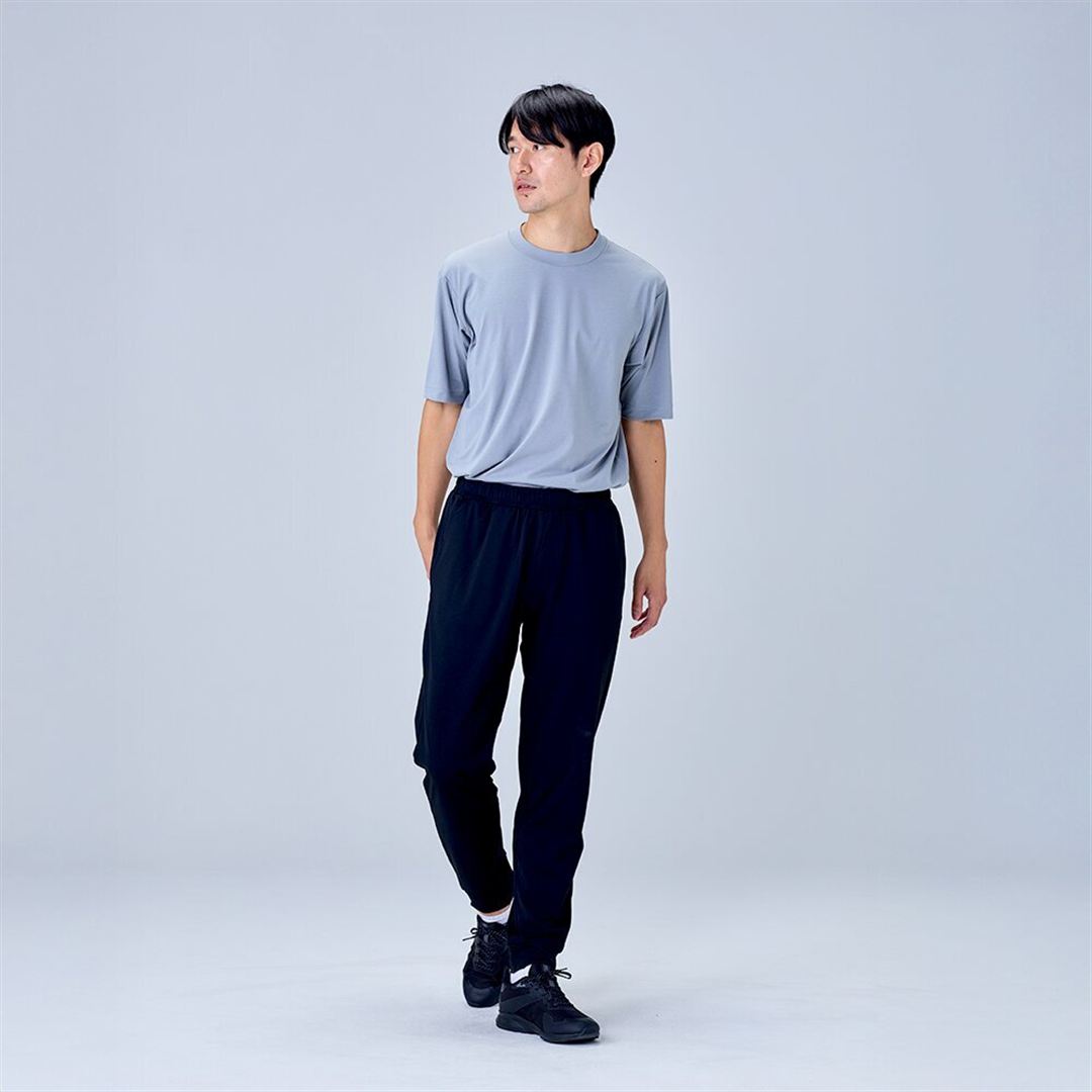 ハイストレッチ ジョガーパンツ ブラック XL