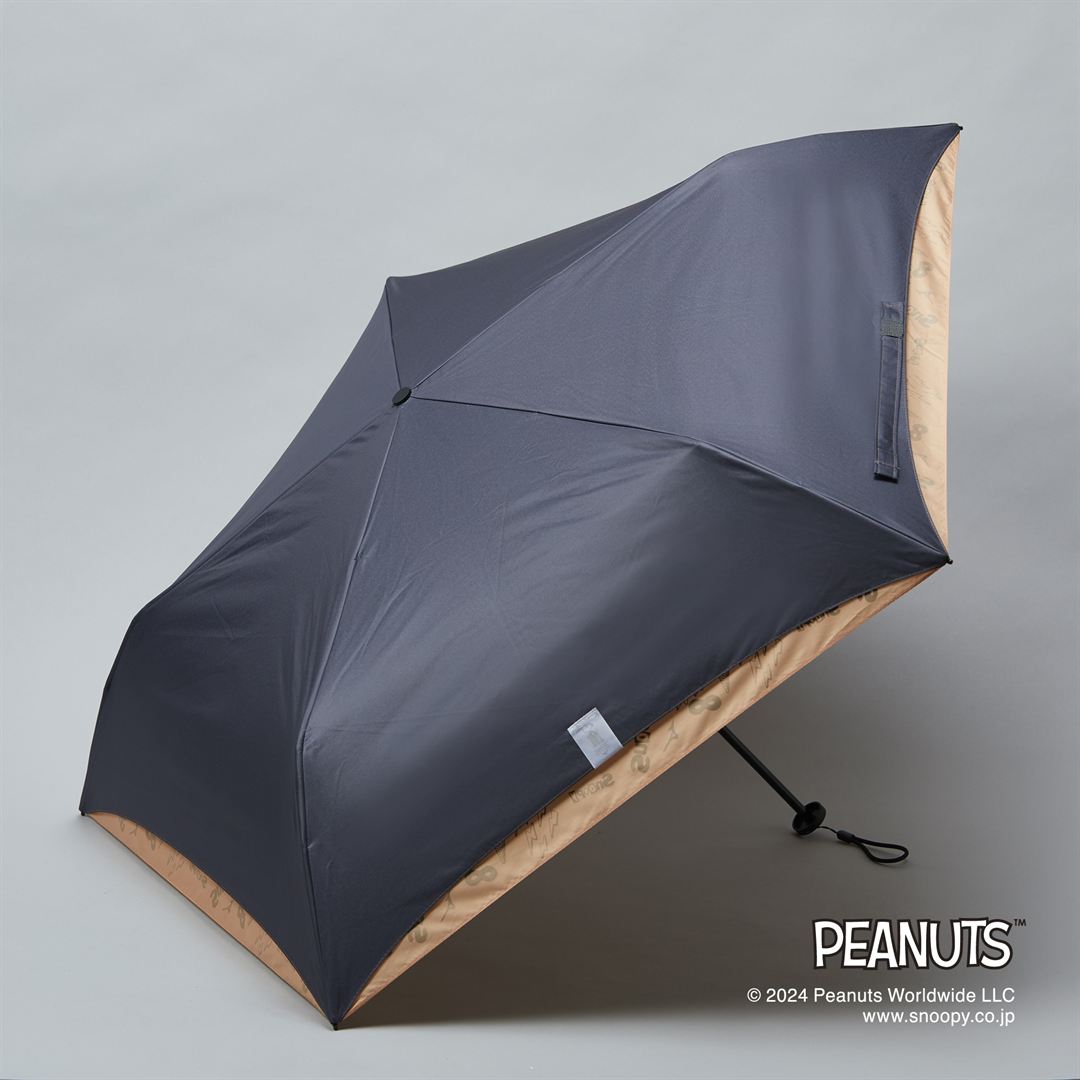 【PEANUTS】-20 UMBRELLA PEANUTS【晴雨兼用傘】 ブラウン