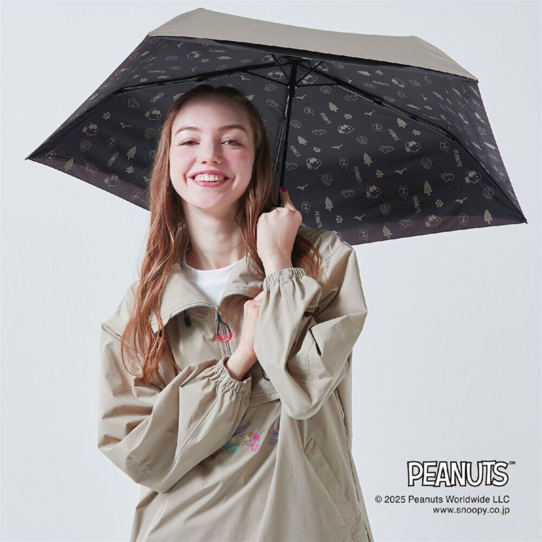 【PEANUTS】-20 UMBRELLA PEANUTS【晴雨兼用傘】 ラテ×チョコレート
