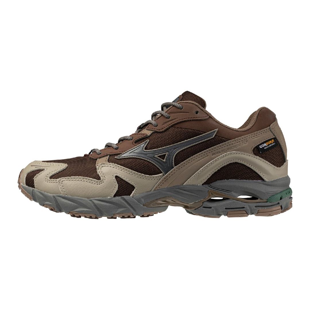 【ミズノ直営店限定】WAVE RIDER 10 CORDURA ブラウン×グレー×ベージュ 30.0