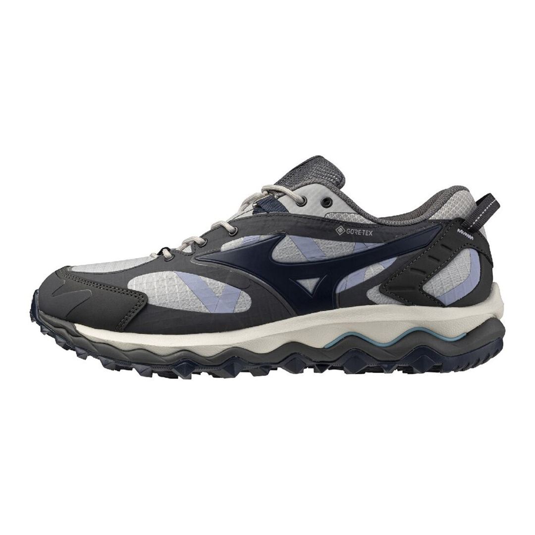 【ミズノ直営限定】WAVE MUJIN TL GTX(ゴアテックス／防水) グレー×ネイビー 30.0