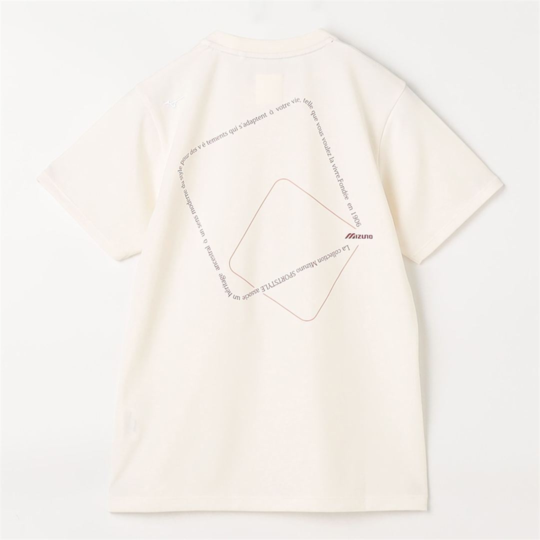 【ミズノ直営限定】リサイクルポリエステル グラフィックTシャツ ホワイト S
