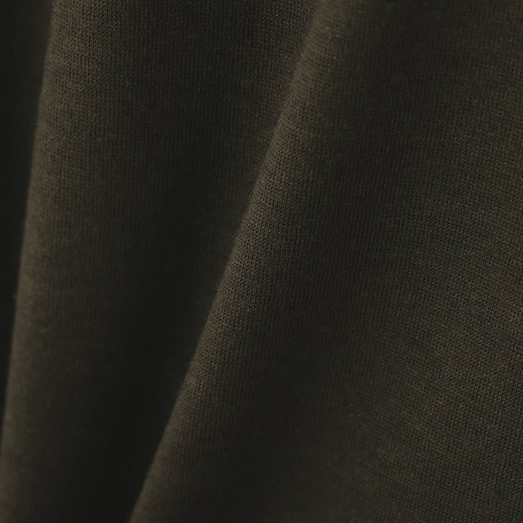 【MARGARET HOWELL】メリノウールモックネックシャツ DK.カーキ 2