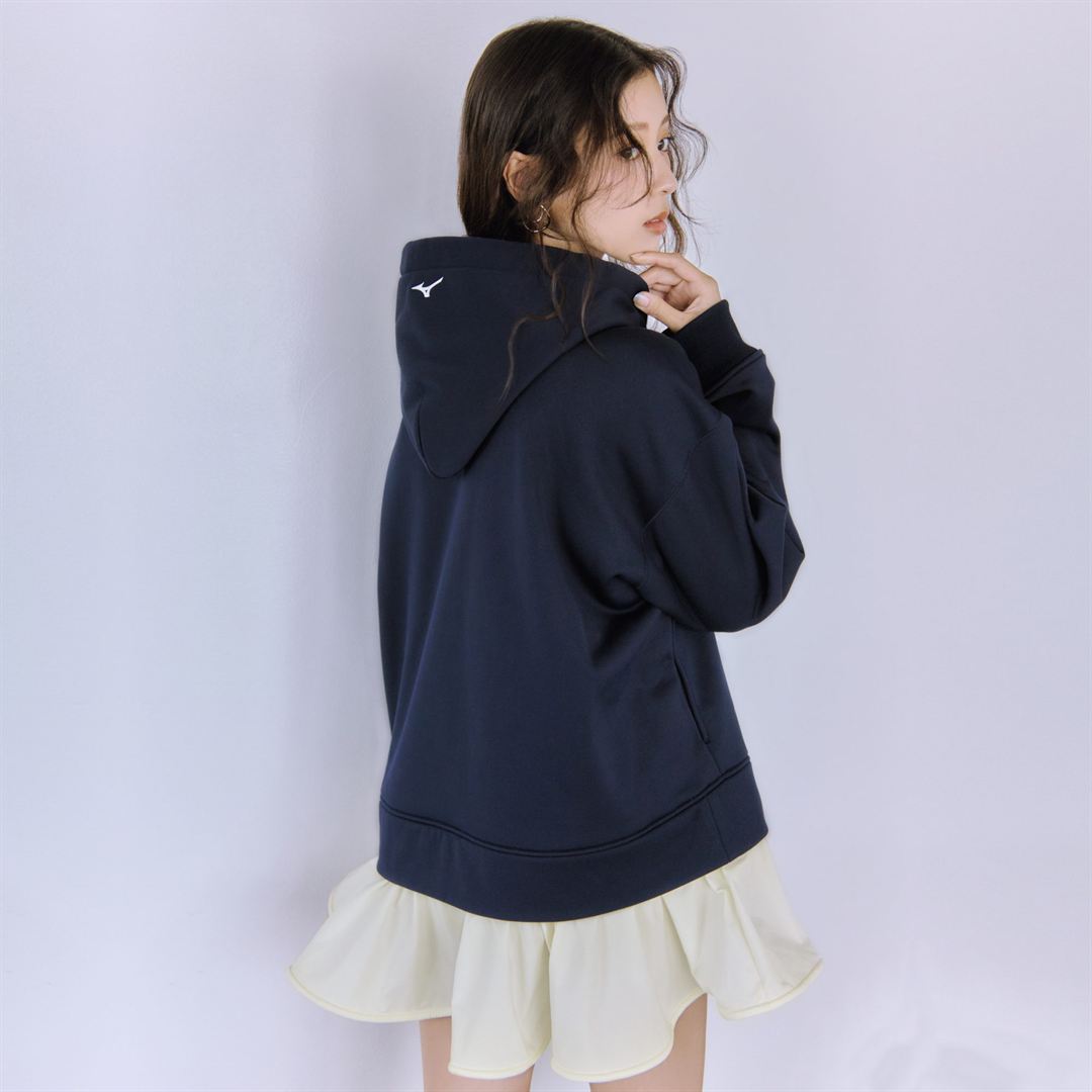 【SNIDEL】スウェットパーカーワンピース ネイビー 1