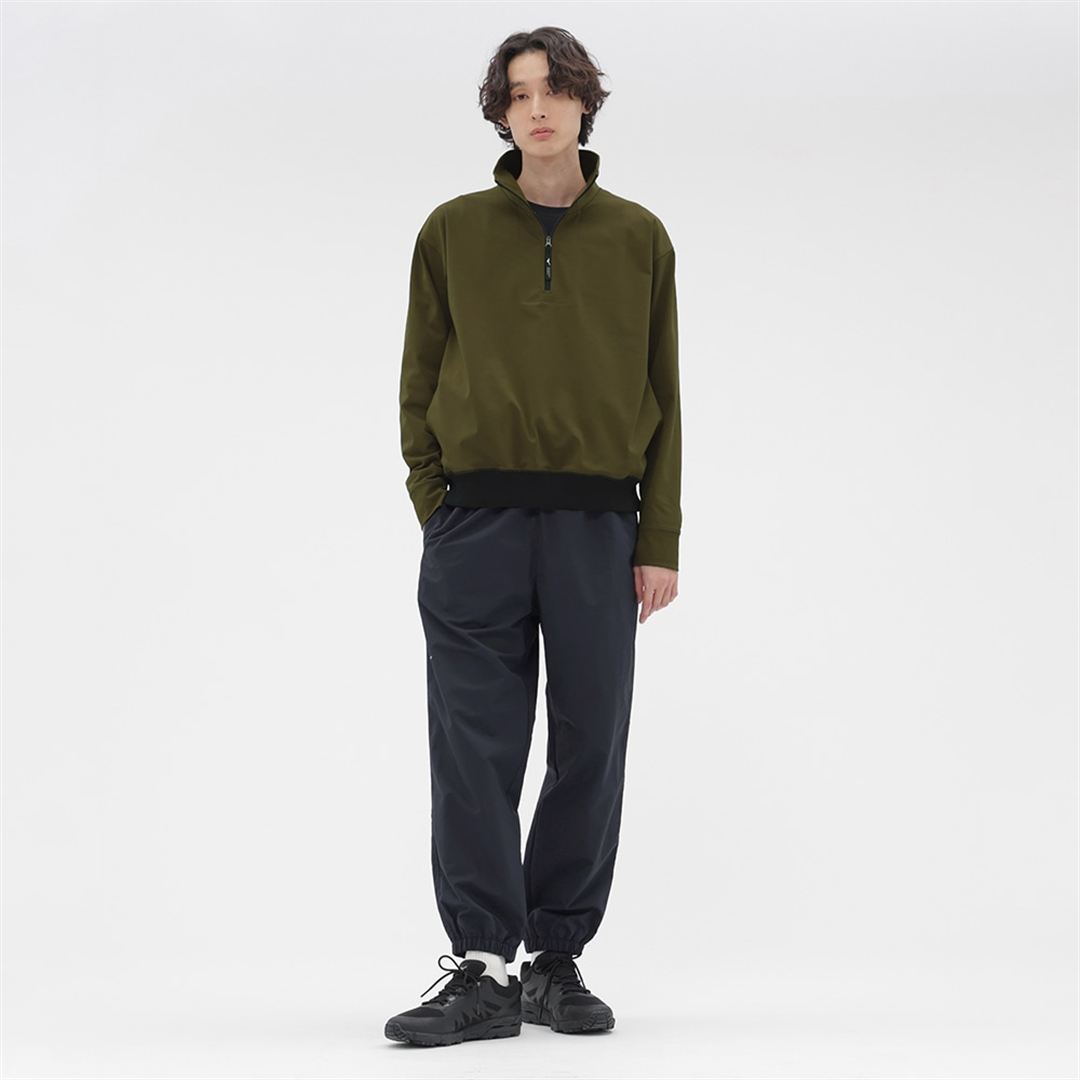 【MARGARET HOWELL】ヘビーオンスZIPシャツ DK.オリーブ M