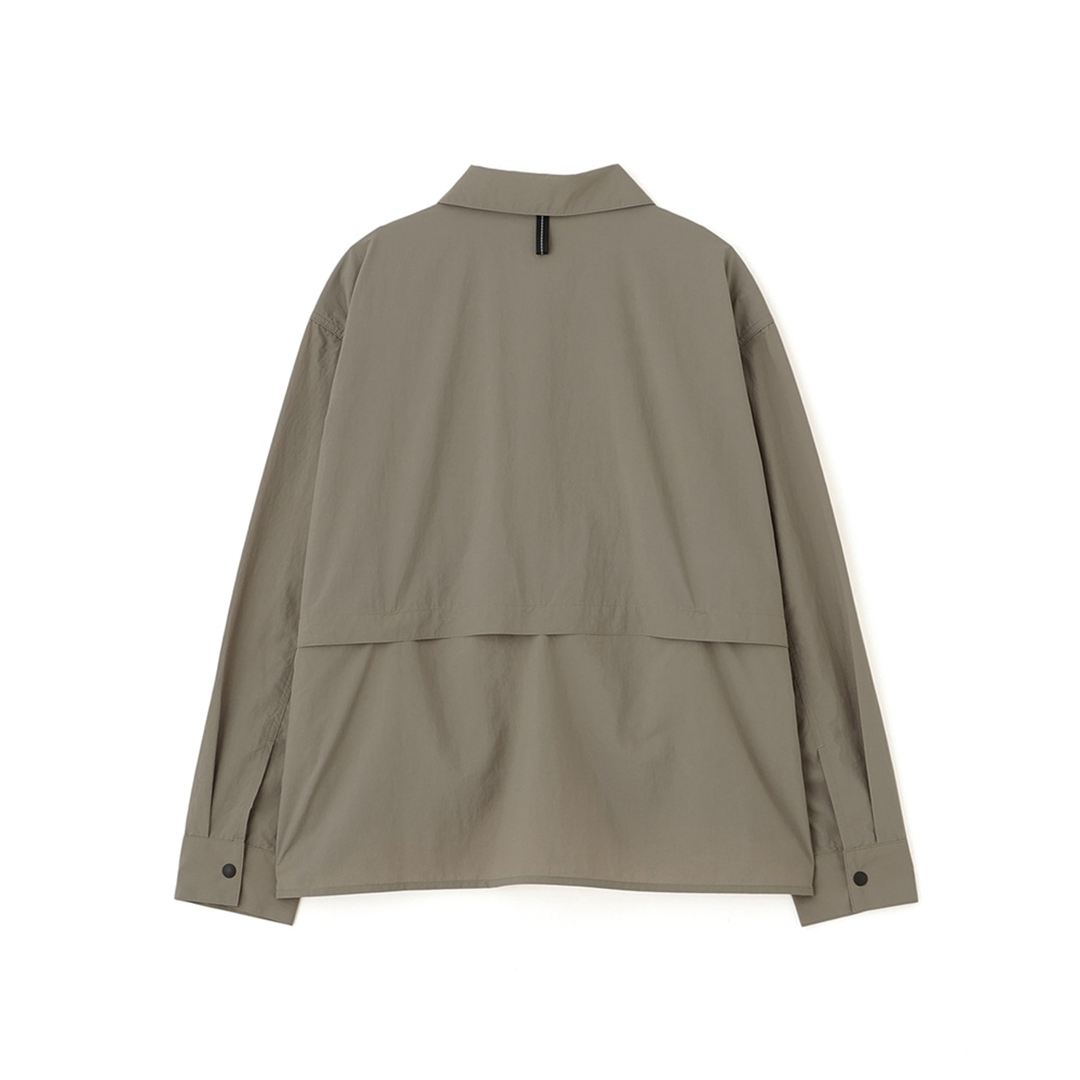 【MARGARET HOWELL】ウォーターリパレントタスランナイロンリップシャツ DK.ストーン 2