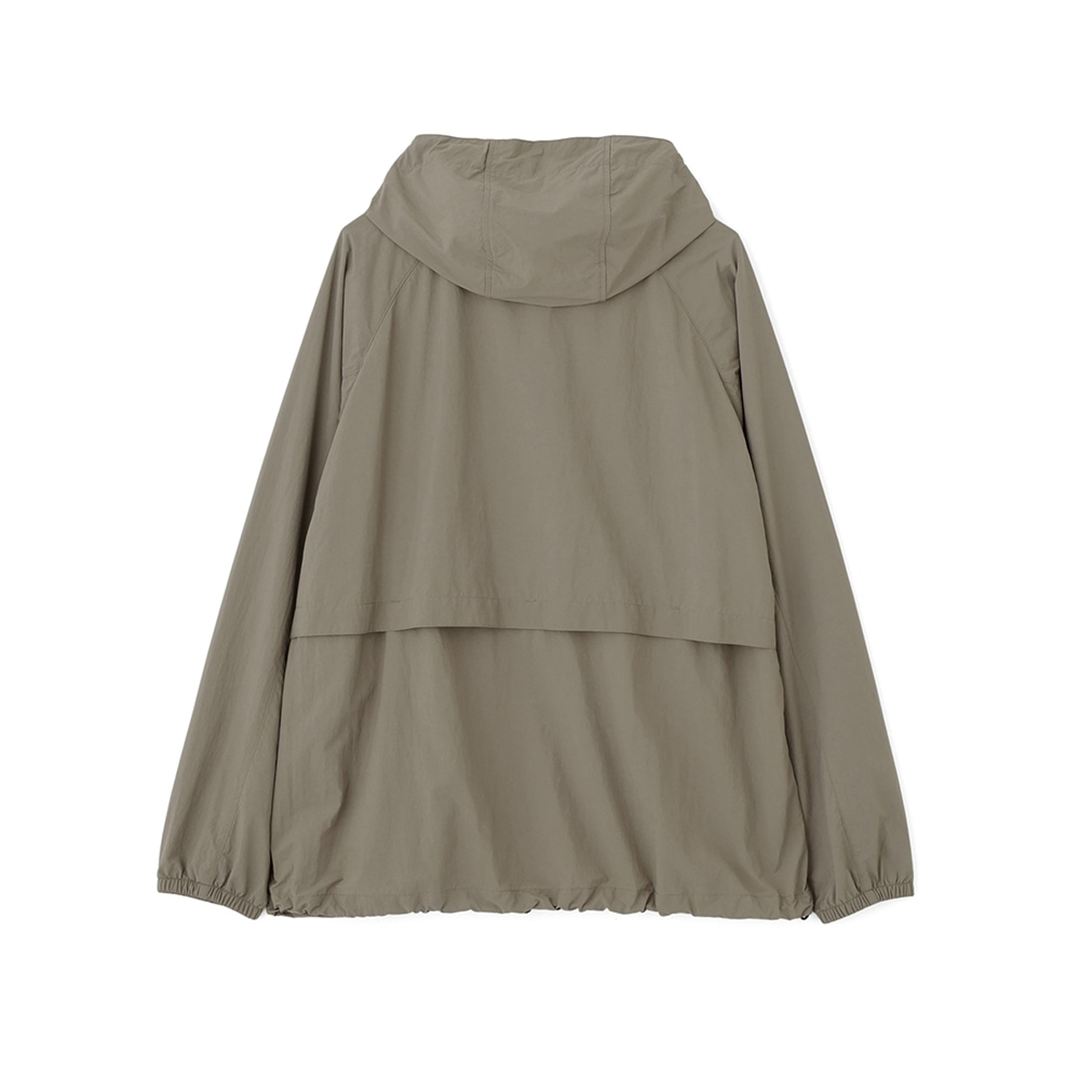 【MARGARET HOWELL】ウォーターリパレントタスランナイロンリップフーディー DK.ストーン XL