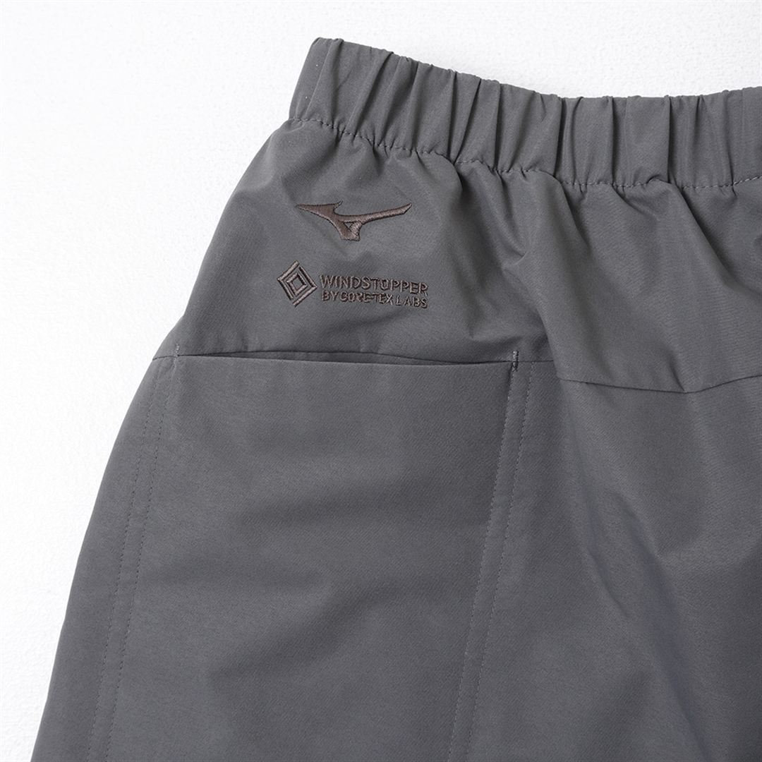 【EKAL／吸湿発熱】GORE-TEX WINDSTOPPERトラックパンツ グラファイトグレー S